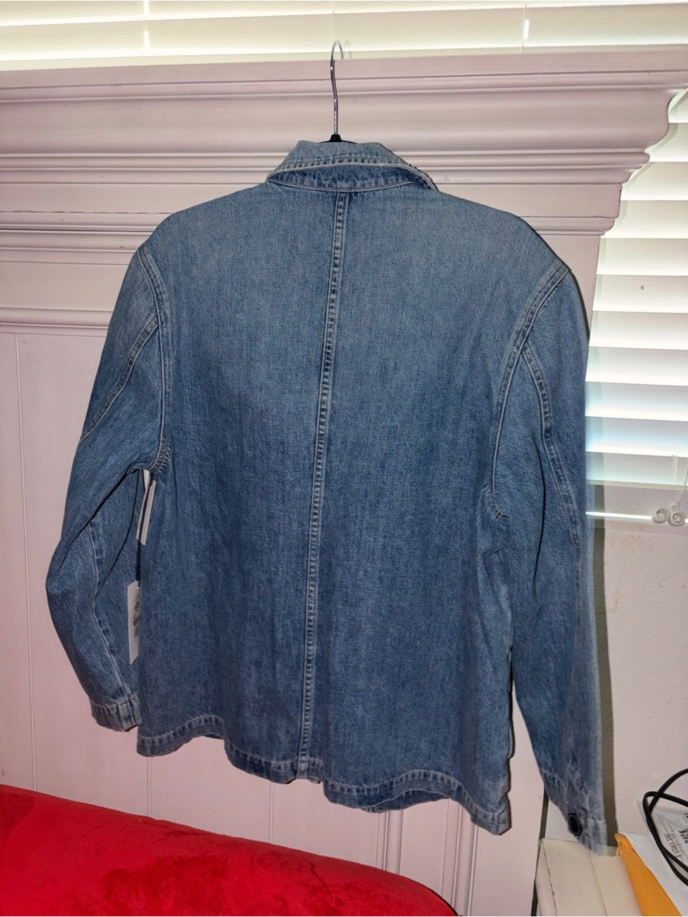 Citizens Of Humanity Light Blue Denim Jacket with Center Seam - Picture 2 of 5